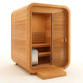 2-Person Dry Heat Sauna Built for Authentic Finnish Experience, Premium Cedar, Electric Stove, Tempered Glass