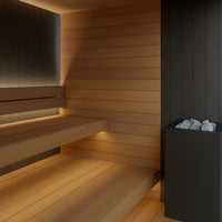 Dry Heat Sauna Built for Authentic Finnish Experience, Premium Thermo-Aspen Interior, Frameless Glass Door