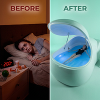 AetherFloat LUX Zero-Gravity Float Chamber — Before & After