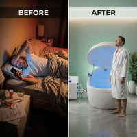 AuroraFloat Lumina Zero-Gravity Float Pod — Before & After