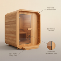 NordicHaven Arc 2-Person Dry Heat Sauna — infographic