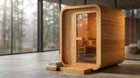 NordicHaven Arc 2-Person Dry Heat Sauna — Lifestyle