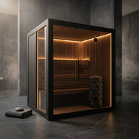 ObsidianTherm Halo Noir 3 Dry Heat Sauna — Studio Shot