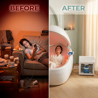 Sensory Deprivation Tank Built for Ultimate Relaxation, Whisper-Quiet Circulation, Precision Controls — Before & After