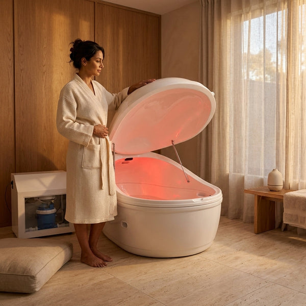 Sensory Deprivation Tank Built for Ultimate Relaxation, Whisper-Quiet Circulation, Precision Controls