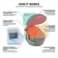 Sensory Deprivation Tank Built for Ultimate Relaxation, Whisper-Quiet Circulation, Precision Controls — How It Works