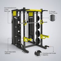 VulcanPrime SMX 900 Counterbalanced Smith Machine — infographic