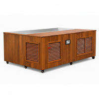 Cold Plunge Tub Designed for Daily Recovery, Cedar Cabinet, Stainless Steel Basin, Touchscreen Control